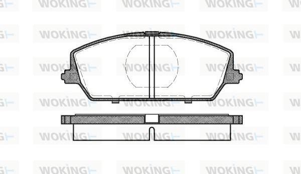 Woking P2873.00 - Гальмівні колодки, дискові гальма autocars.com.ua