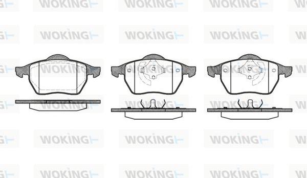 Woking P2903.01 - Тормозные колодки, дисковые, комплект avtokuzovplus.com.ua