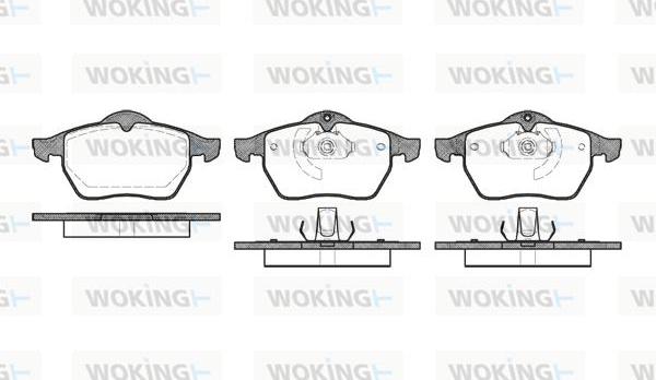 Woking P2903.10 - Тормозные колодки, дисковые, комплект autodnr.net