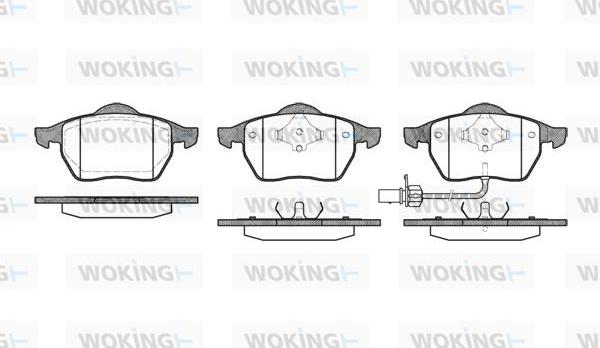 Woking P2903.11 - Гальмівні колодки, дискові гальма autocars.com.ua
