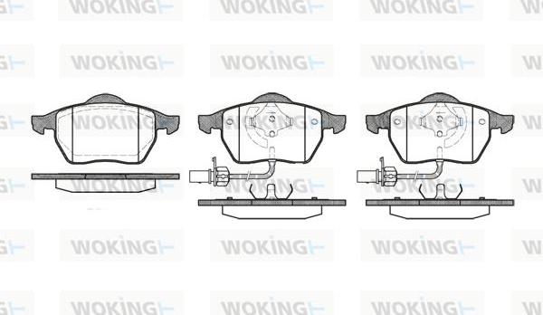 Woking P2903.22 - Тормозные колодки, дисковые, комплект autodnr.net