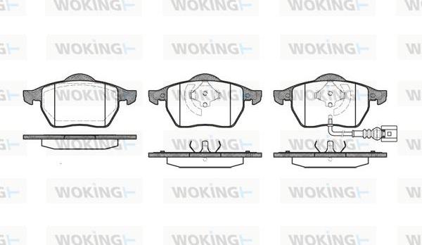 Woking P2903.41 - Гальмівні колодки, дискові гальма autocars.com.ua