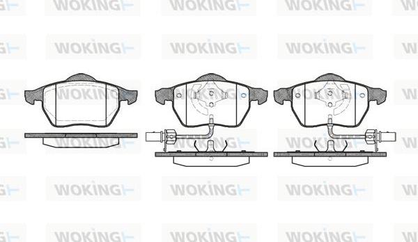 Woking P2903.52 - Тормозные колодки, дисковые, комплект autodnr.net
