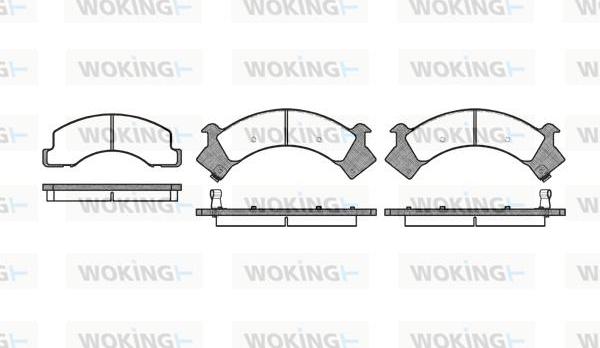 Woking P2943.00 - Гальмівні колодки, дискові гальма autocars.com.ua