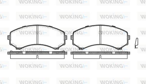 Woking P2963.00 - Гальмівні колодки, дискові гальма autocars.com.ua