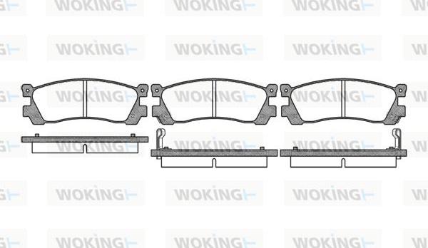 Woking P2993.02 - Тормозные колодки, дисковые, комплект autodnr.net