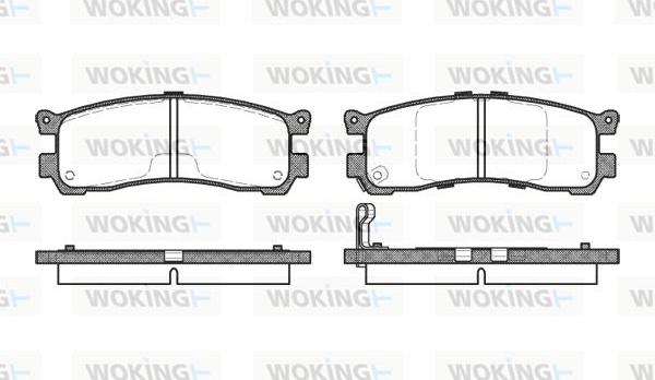 Woking P2993.21 - Гальмівні колодки, дискові гальма autocars.com.ua