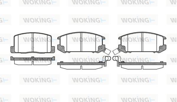 Woking P3013.12 - Гальмівні колодки, дискові гальма autocars.com.ua