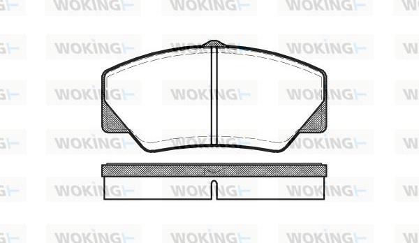 Woking P3063.00 - Гальмівні колодки, дискові гальма autocars.com.ua