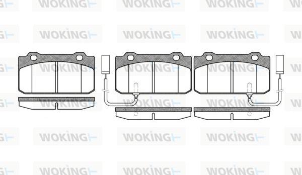 Woking P3103.12 - Гальмівні колодки, дискові гальма autocars.com.ua