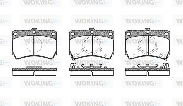 Woking P3123.02 - Гальмівні колодки, дискові гальма autocars.com.ua