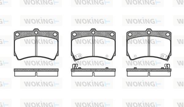 Woking P3123.12 - Гальмівні колодки, дискові гальма autocars.com.ua
