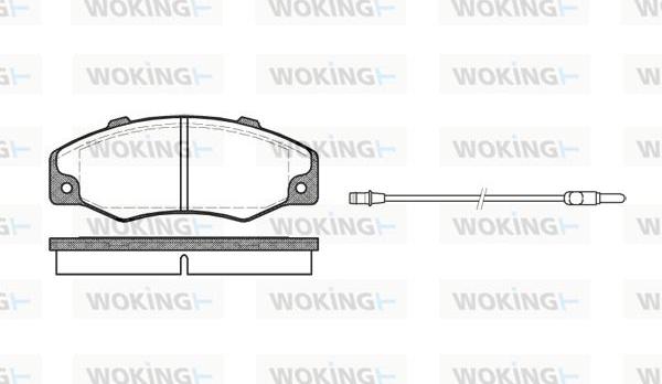 Woking P3203.02 - Гальмівні колодки, дискові гальма autocars.com.ua