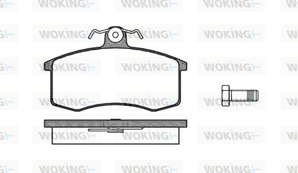 Woking P3213.00 - Тормозные колодки, дисковые, комплект autodnr.net