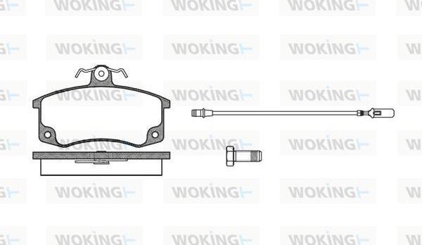 Woking P3213.02 - Гальмівні колодки, дискові гальма autocars.com.ua
