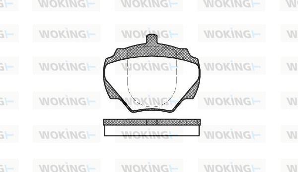 Woking P3223.00 - Гальмівні колодки, дискові гальма autocars.com.ua