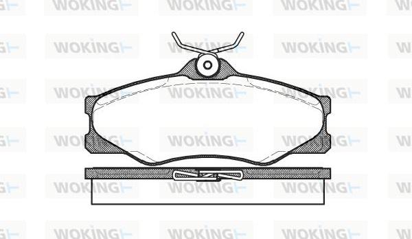 Woking P3233.00 - Гальмівні колодки, дискові гальма autocars.com.ua