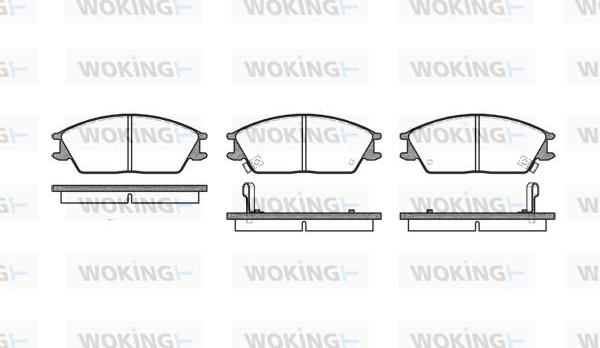 Woking P3243.02 - Гальмівні колодки, дискові гальма autocars.com.ua