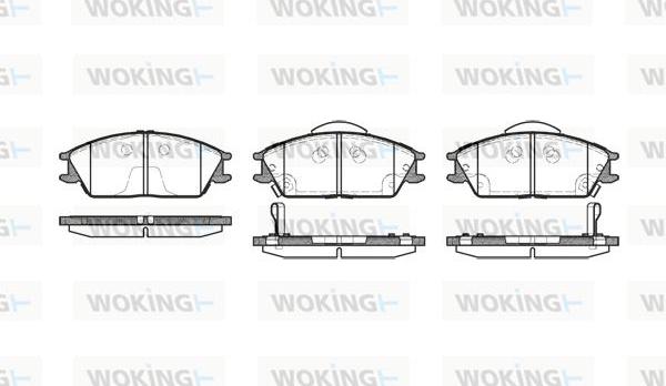 Woking P3243.22 - Гальмівні колодки, дискові гальма autocars.com.ua