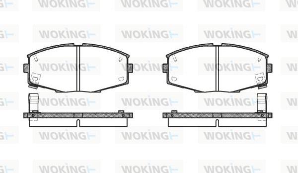 Woking P3253.04 - Гальмівні колодки, дискові гальма autocars.com.ua