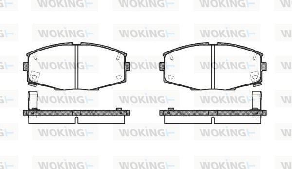 Woking P3253.04 - Тормозные колодки, дисковые, комплект avtokuzovplus.com.ua