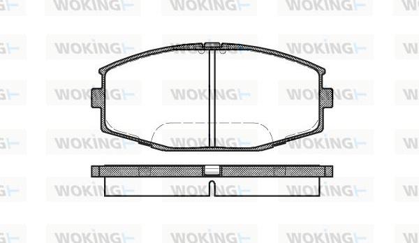 Woking P3253.10 - Тормозные колодки, дисковые, комплект autodnr.net