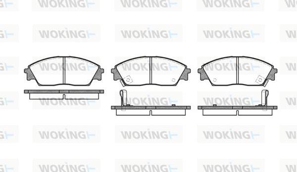 Woking P3293.02 - Гальмівні колодки, дискові гальма autocars.com.ua