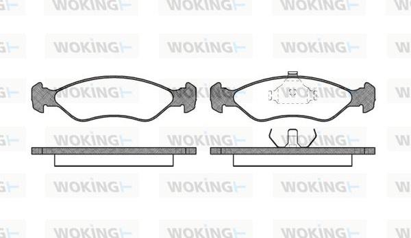 Woking P3303.00 - Гальмівні колодки, дискові гальма autocars.com.ua