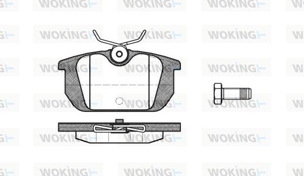 Woking P3313.10 - Гальмівні колодки, дискові гальма autocars.com.ua