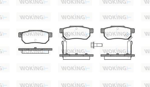 Woking P3333.02 - Тормозные колодки, дисковые, комплект avtokuzovplus.com.ua