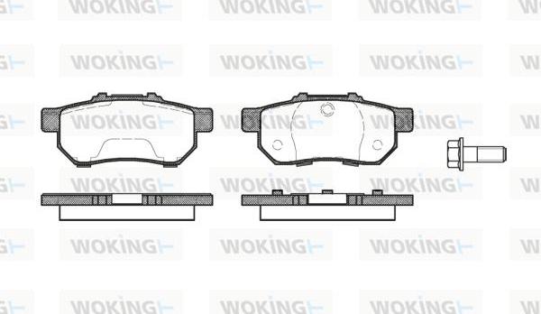 Woking P3333.20 - Гальмівні колодки, дискові гальма autocars.com.ua