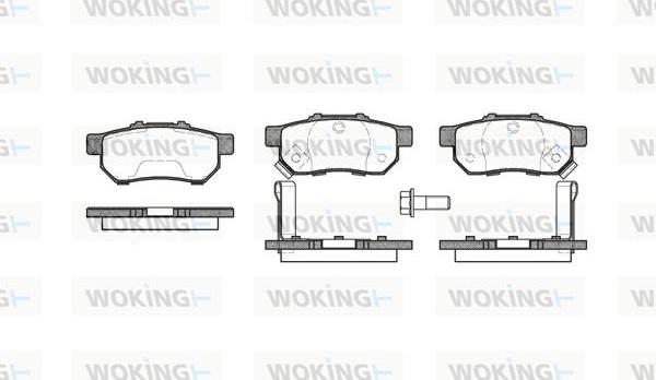 Woking P3333.52 - Гальмівні колодки, дискові гальма autocars.com.ua