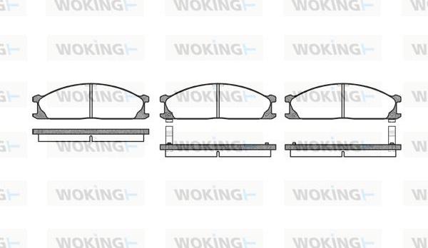 Woking P3363.02 - Гальмівні колодки, дискові гальма autocars.com.ua