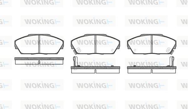 Woking P3373.02 - Тормозные колодки, дисковые, комплект autodnr.net