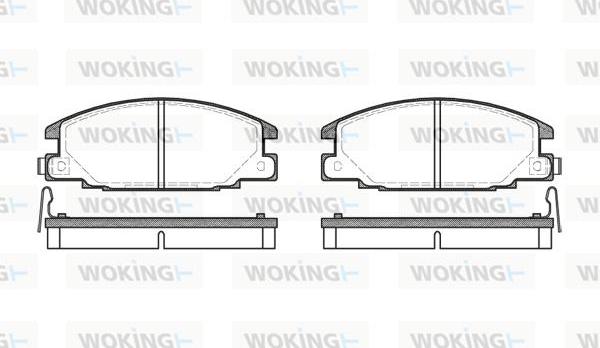 Woking P3383.04 - Тормозные колодки, дисковые, комплект avtokuzovplus.com.ua