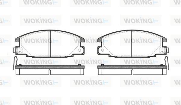 Woking P3383.14 - Тормозные колодки, дисковые, комплект avtokuzovplus.com.ua