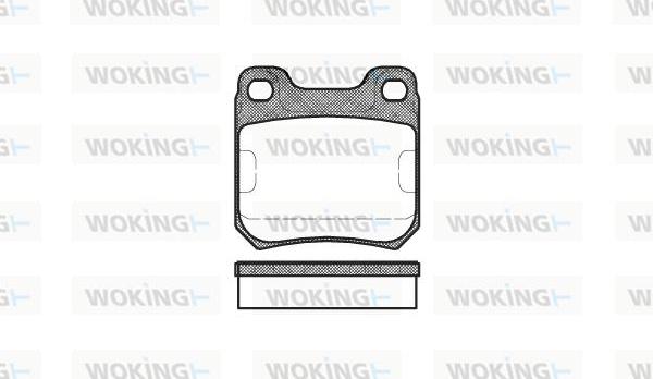Woking P3393.00 - Тормозные колодки, дисковые, комплект autodnr.net