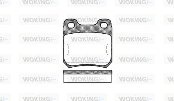 Woking P3393.10 - Тормозные колодки, дисковые, комплект avtokuzovplus.com.ua