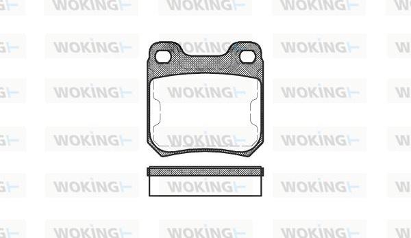 Woking P3393.50 - Тормозные колодки, дисковые, комплект autodnr.net