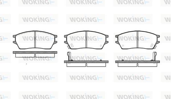 Woking P3433.02 - Гальмівні колодки, дискові гальма autocars.com.ua