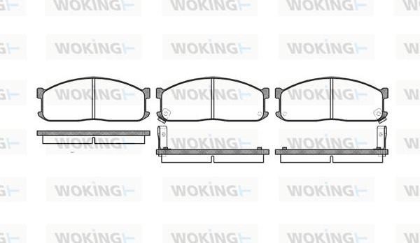 Woking P3443.02 - Гальмівні колодки, дискові гальма autocars.com.ua