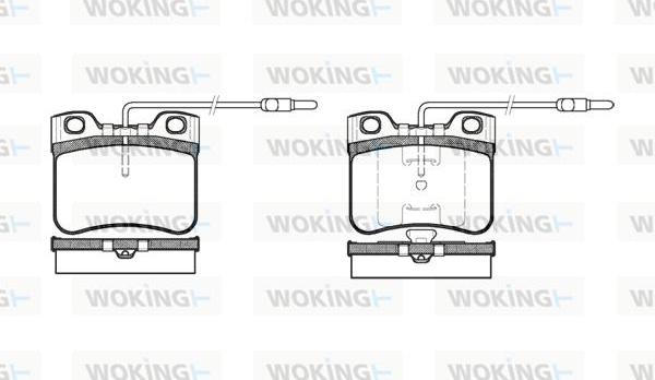 Woking P3473.14 - Тормозные колодки, дисковые, комплект avtokuzovplus.com.ua