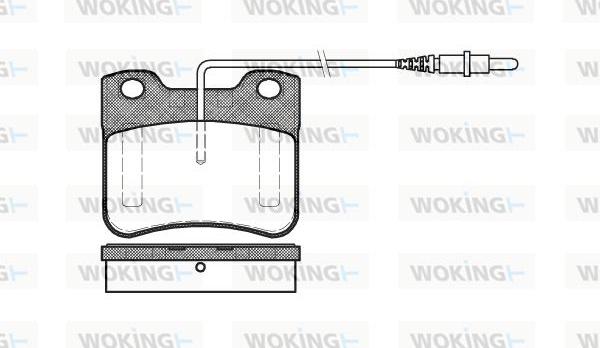 Woking P3473.24 - Тормозные колодки, дисковые, комплект avtokuzovplus.com.ua