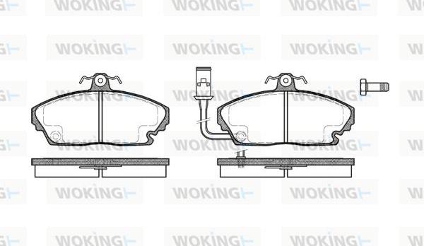 Woking P3503.01 - Гальмівні колодки, дискові гальма autocars.com.ua