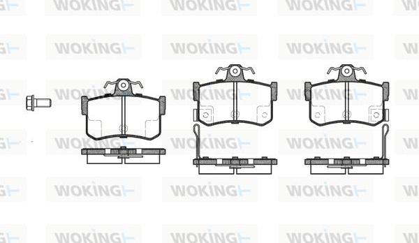 Woking P3513.12 - Гальмівні колодки, дискові гальма autocars.com.ua