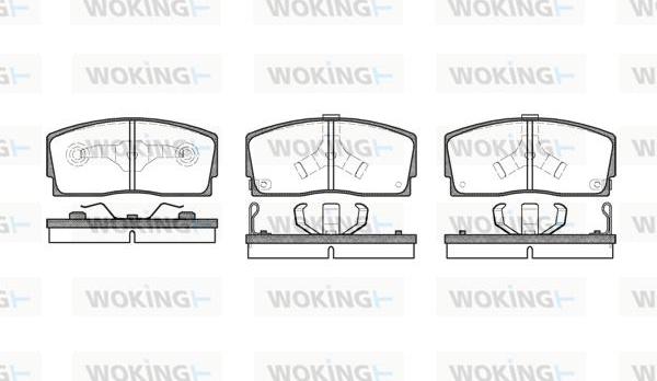 Woking P3543.02 - Гальмівні колодки, дискові гальма autocars.com.ua