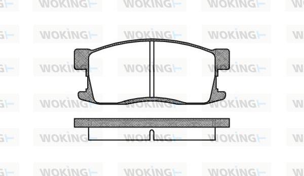 Woking P3553.00 - Тормозные колодки, дисковые, комплект avtokuzovplus.com.ua