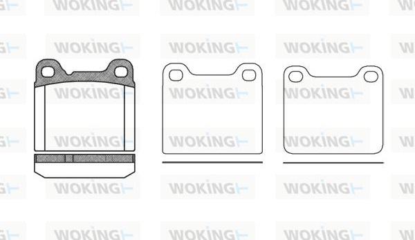 Woking P3573.20 - Тормозные колодки, дисковые, комплект avtokuzovplus.com.ua
