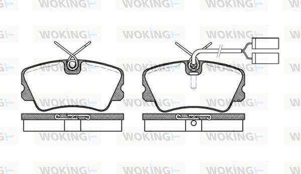 Woking P3593.02 - Гальмівні колодки, дискові гальма autocars.com.ua
