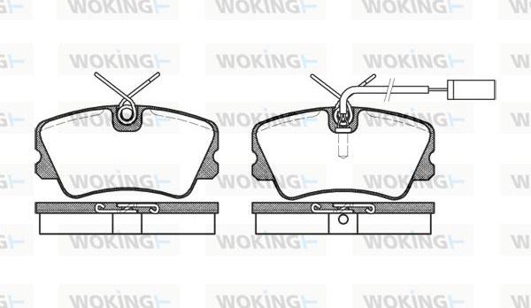 Woking P3593.12 - Гальмівні колодки, дискові гальма autocars.com.ua